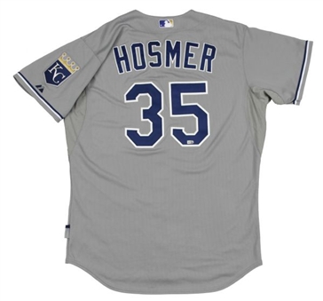 2013 Eric Hosmer Game  Used 2-Home Run Kansas City Royals Road Jersey (MLB Authenticated)